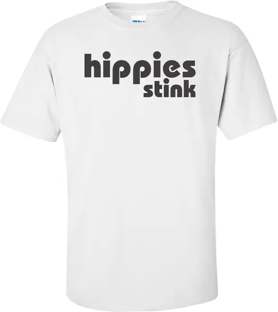Hippies Stink T shirt Loose Cotton T Shirts for Men Cool Tops T Shirts