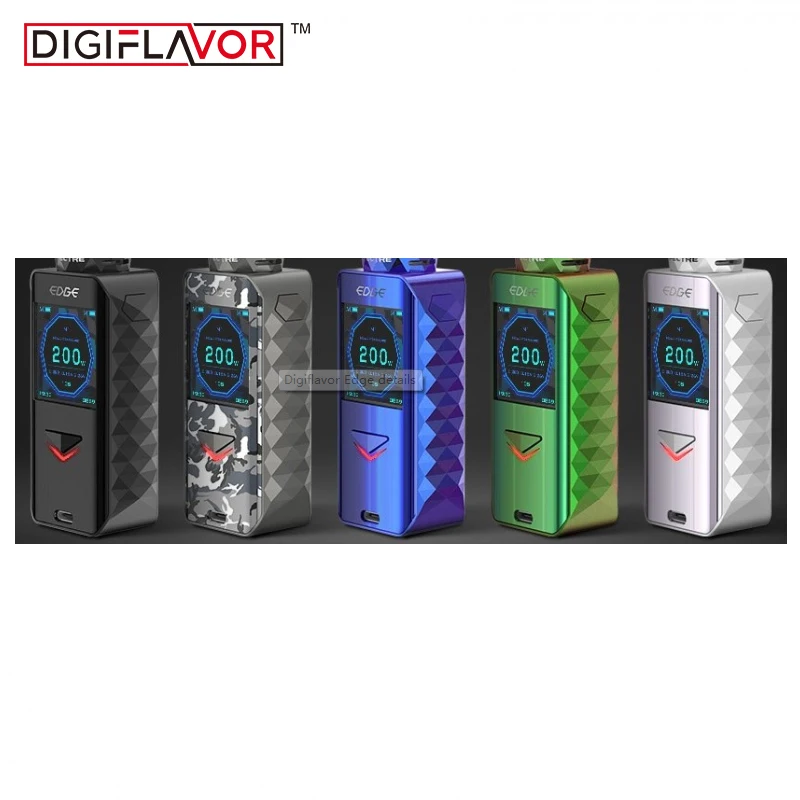 

100% Original Digiflavor Edge Box MOD Dual Battery E Cigarettes Fast Wireless Charge Vaporizer with Advanced AS Chipset Up 200W