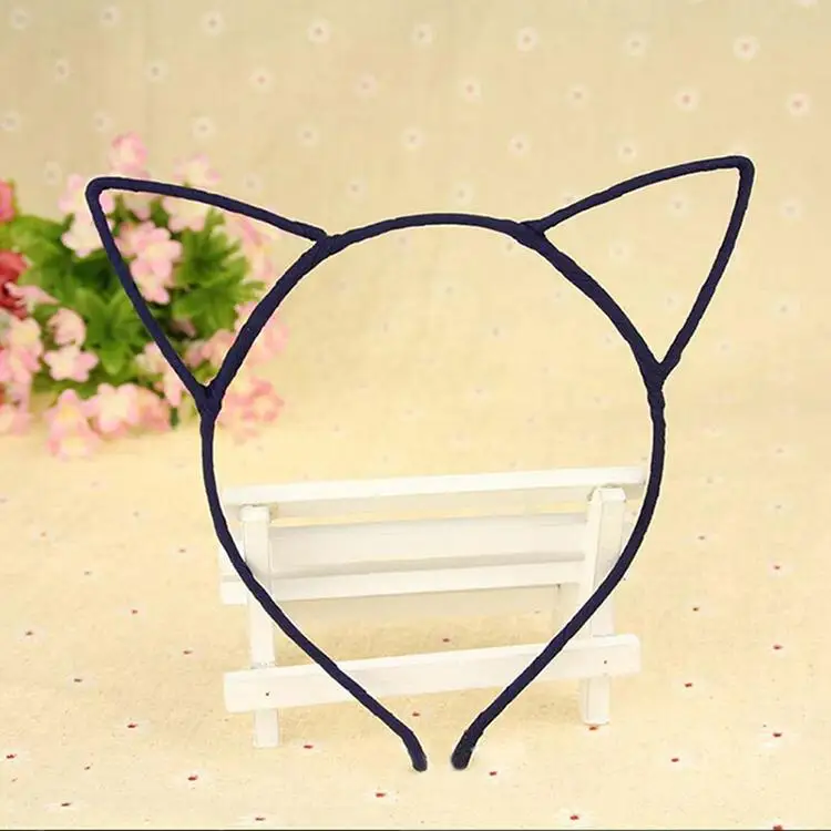 40PCS Girl Headband Sequin Cat Ears Kitty Hair Band Lady Cosplay Accessories Lot