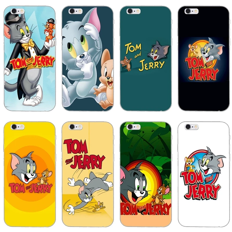 

cartoon Tom and Jerry For Xiaomi Redmi S2 5 plus 6A 4A 4x Note 6 Pro 5 5A 4 3 Pocophone F1 case Soft phone cover