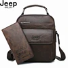 JEEP BULUO Brand Men's Messenger Fashion Split Leather For Men Tote Bag Men Shoulder Bags High Quality Handbags New 2PC/Set ► Photo 2/6