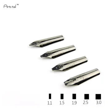 

5 PCS/ S Calligraphy Parallel Italian Gothic Ansel Rabic Western Middle Eastern Tibetan Special Font Art Pen Nib