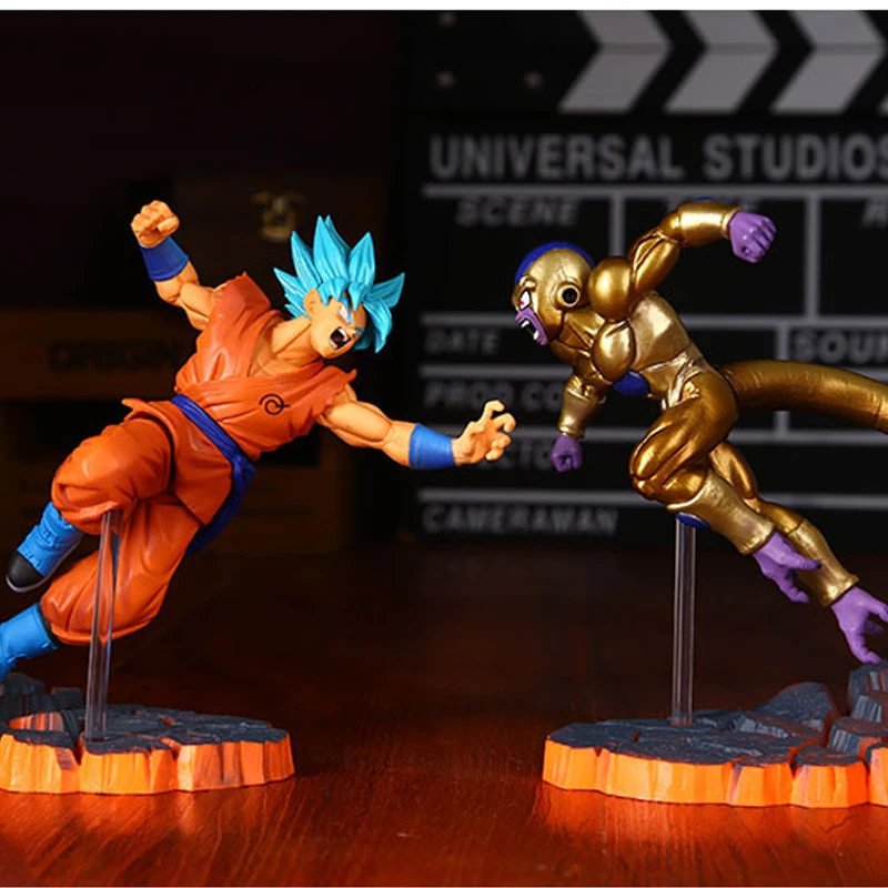 

2pcs Dragon Ball Z Goku Fighers Super Saiyan Prince Vegeta Manga Trunks Son Gokou Gohan Action Figure Model Collection Toy Gift