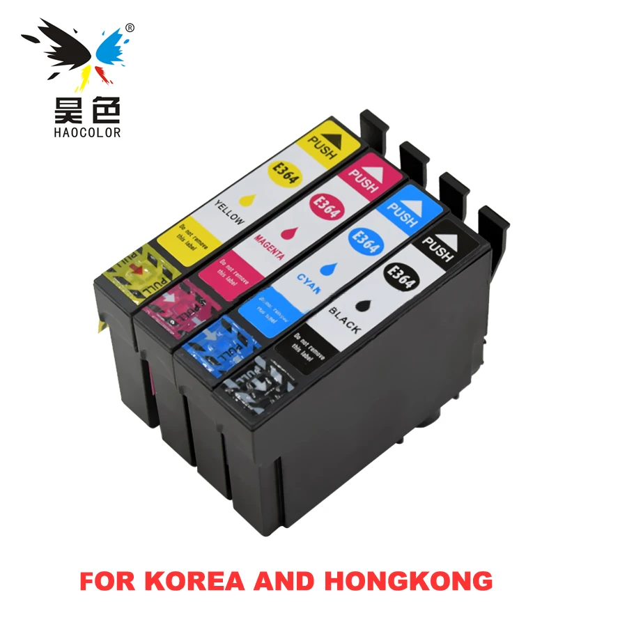 

4 pcs E364 ink cartridge for epson EXPRESSION HOME XP-245 442 243 247 for Korea and Hongkong printer
