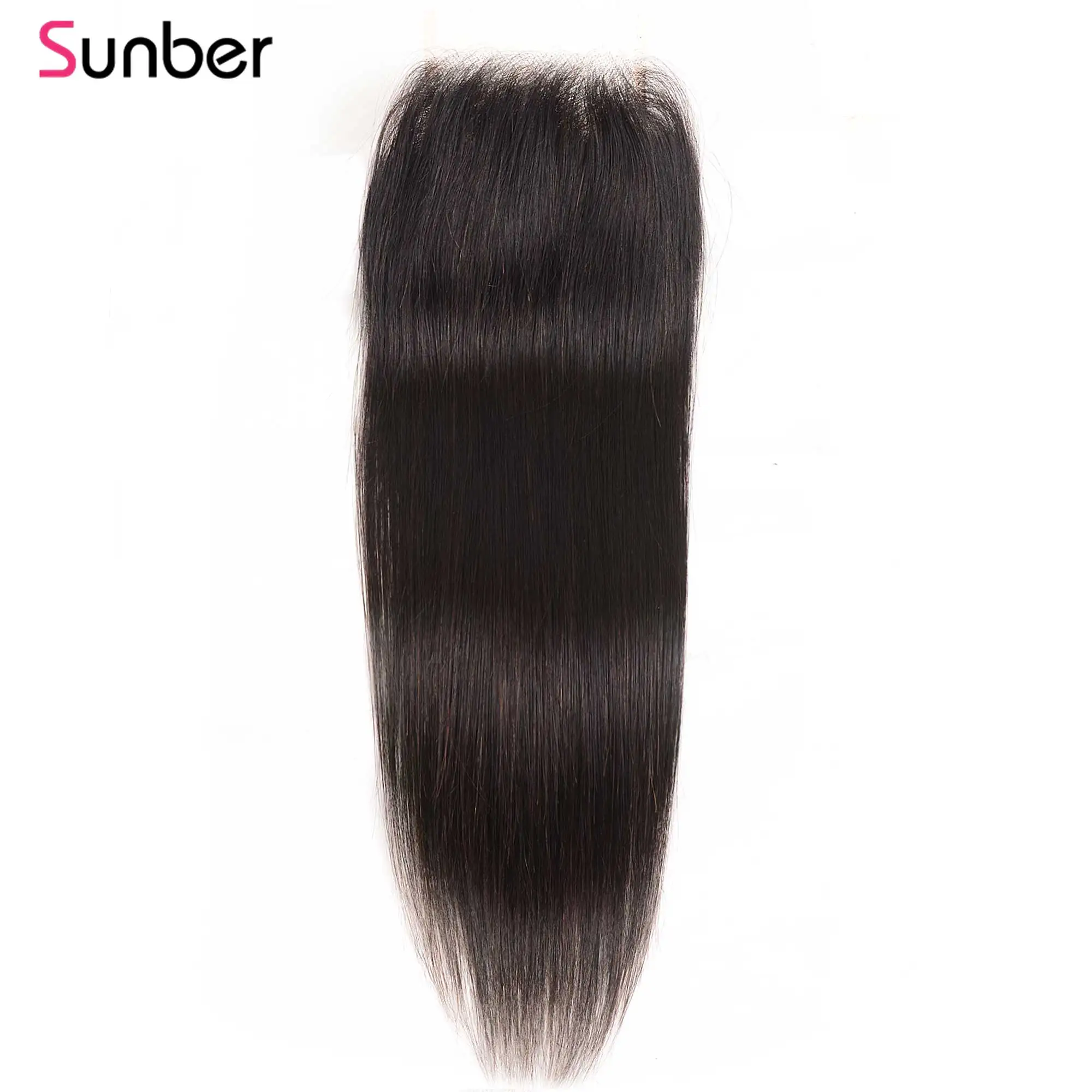 

Sunber Hair Peruvian Straight HD Lace Closure Hair Extension 4"x4" 100 Human Remy Hair 10-20 inch Ttransparent Lace