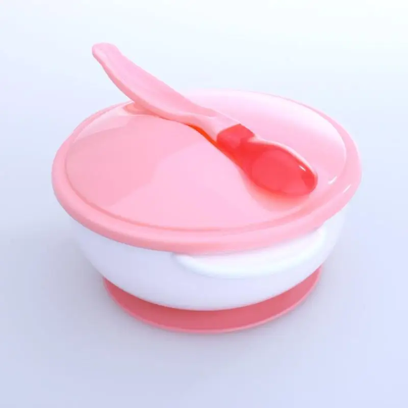Temperature Sensing Spoon Suction Cup Baby Bowl Baby Feeding Bowl Sucker lunch Dishes Feeding Set for Children Kids dinner Temperature Sensing Spoon Suction Cup Baby Bowl Baby Feeding Bowl Sucker lunch Dishes Feeding Set for Children Kids dinner