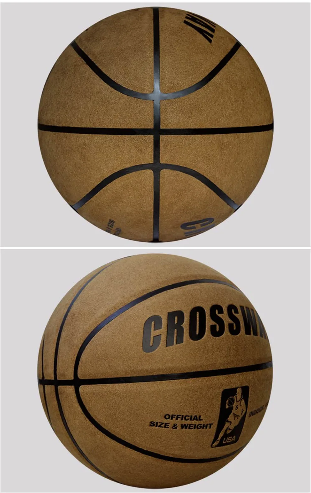 Basketbol Hot Selling Outdoor Indoor Size 7 Leather Basketball Ball ZK microfiber Training Competition home&away Basketball