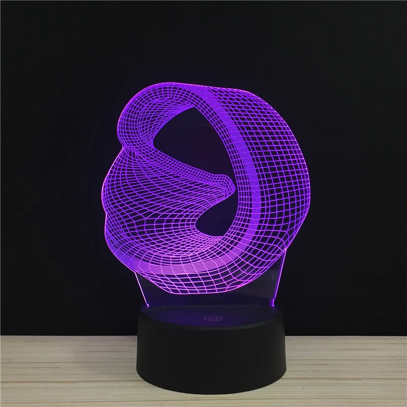 

Line Art Three-dimensional Space Acrylic 3D Lamp 7 Color Change Night Light Baby Gifts LED Desk lamp Atmosphere Decor souvenir