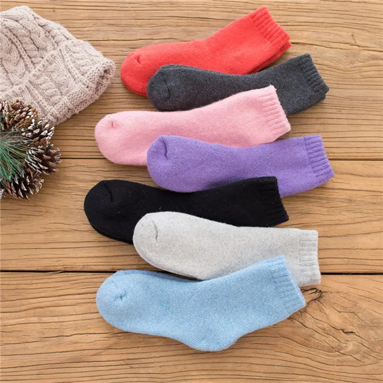 Cozy Cashmere Soft Socks Women Warm Thicken Plus Velvet Floor Socks Invierno Mujer Boots Snow Elastic Force Socks Winter