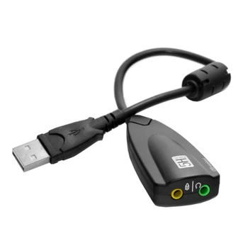 

Zihan USB 2.0 to Virtual 5.1 Channel 3D Audio Sound Card Controller Adapter 3.5mm Stereo Cable