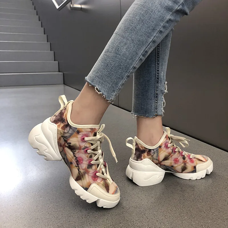 Smirnova new sneakers shoes women round toe lace up ladies shoes casual flat platform shoes comfortable women flats