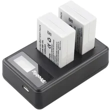 2 pièces NB-10L NB 10L NB10L Batterie + USB LCD Double Chargeur pour appareil photo Canon PowerShot G15 G16 G1X G3X SX40 SX40HS SX50 SX60 Caméra HS(China)