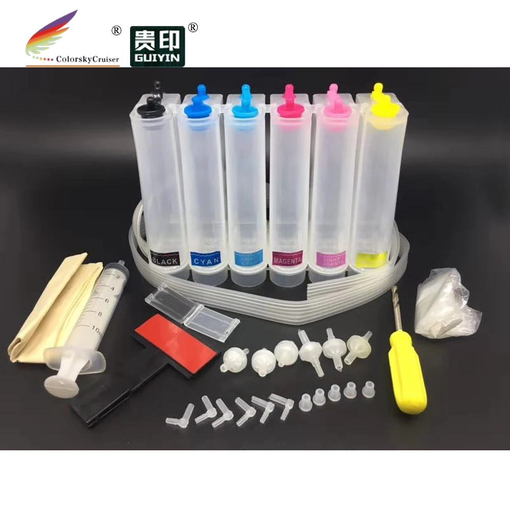 

universal 6 color CISS continuous ink system kit with accessaries