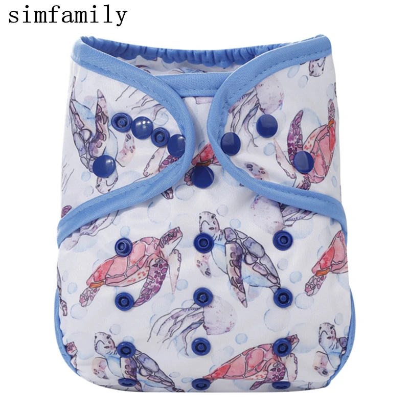 

[simfamily]1PCReusable Waterproof PUL Cloth Diaper Nappies Baby Cloth Diaper Nappy Covers One Size Fits All Baby Washable
