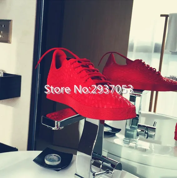 Мужская обувь в стиле хип-хоп, красные высокие кроссовки, светящиеся повседневные кроссовки на плоской подошве для скейтборда, мужские дизайнерские кроссовки