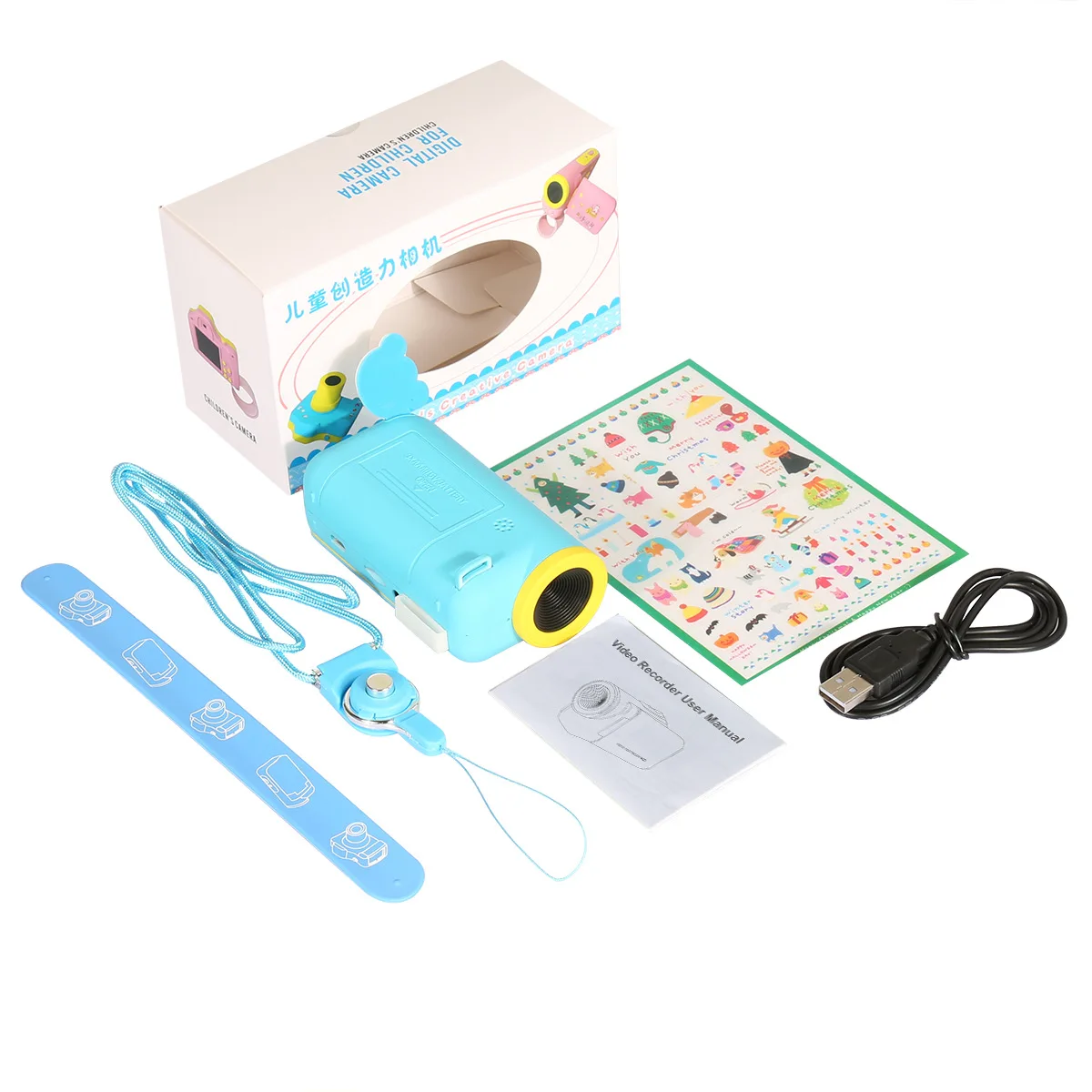 Мини-детская игрушка 1,77 дюймов цифровая камера детская полноцветная мини-мультяшная видеокамера видеомагнитофон поддержка TF игрушка без карты памяти
