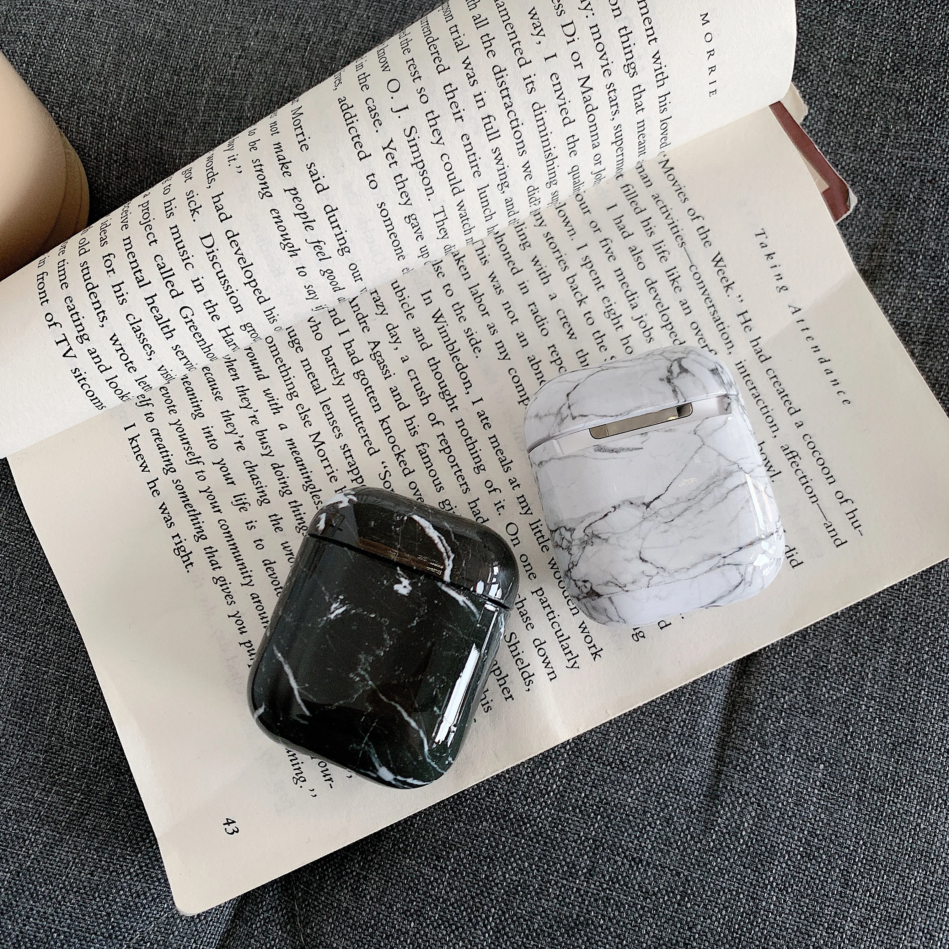Luxury agate Marble hard case for Apple Airpods case protective cover Bluetooth Wireless Earphone Case Charging Box case bags