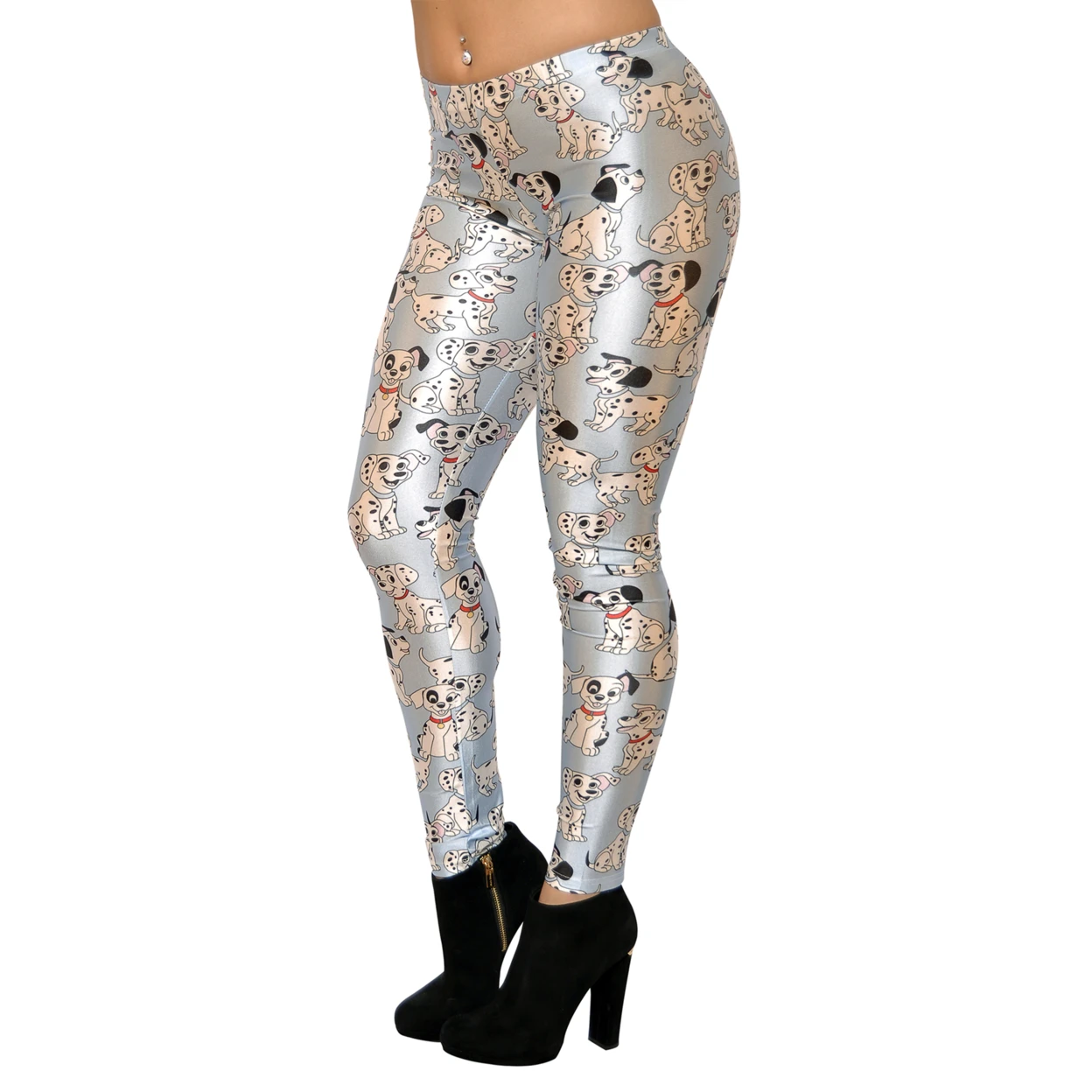 Women's Dalmatians Leggings Small Light Blue
