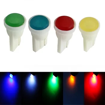 

10pcs T10 W5W WY5W Ceramic COB LED Lamp Car Interior Wedge Light Source Instrument Side Bulb White/Blue/Green/Red/Yellow 12V 10X