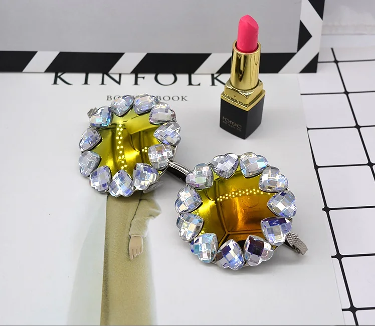 BOMODA alternative designer fashion show cool exaggerated Sunglasses dazzling flash rhinestone Sunglasses 54029