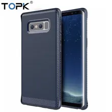 For Samsung Note 8 Case, TOPK Flexible TPU Strong Guard Protection Series Brushed Style Phone Case for Samsung Galaxy Note 8