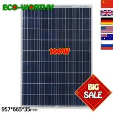 1/2/3/4/6/8/10pcs 100w 18v A Grade Poly Solar Panel for 12v Battery RV Boat Car Home solar energy system solar panel 600/1000w