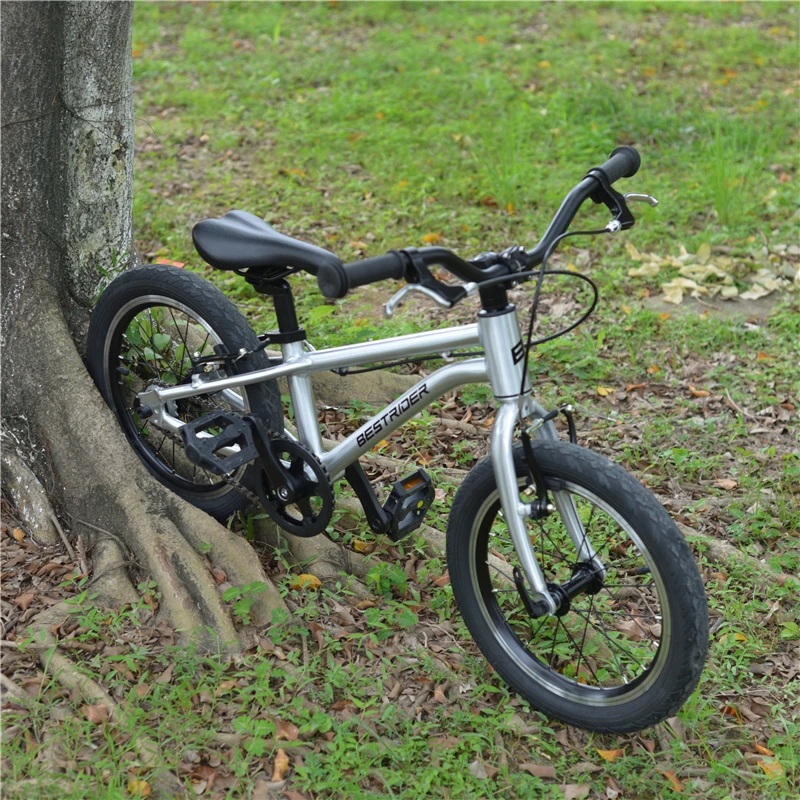 BESTRIDER 16-inch Aluminum Alloy High-end Children's Bicycle Single speed soil slope Ergonomic design Height 105/125 mm BESTRIDER 16-inch Aluminum Alloy High-end Children's Bicycle Single speed soil slope Ergonomic design Height 105/125 mm