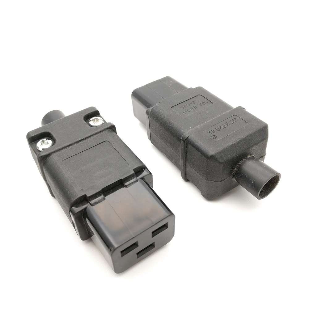 

Rewirable PDU UPS 16A 250VAC IEC 320 C 19 plug, IEC C19 DIY plug, IEC 320 C19 connector IEC C19 female Plug 16A Connector