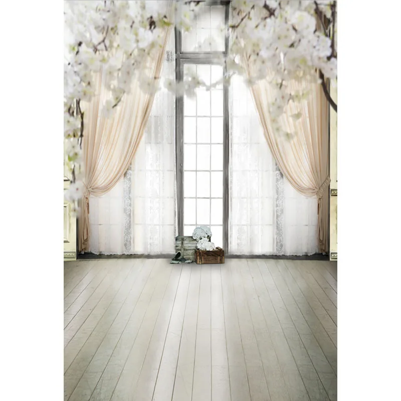 

Seamless Vinyl Photography Background Big French Window Flower Dream Computer Printed Wedding Backdrops for Photo Studio ZH-35