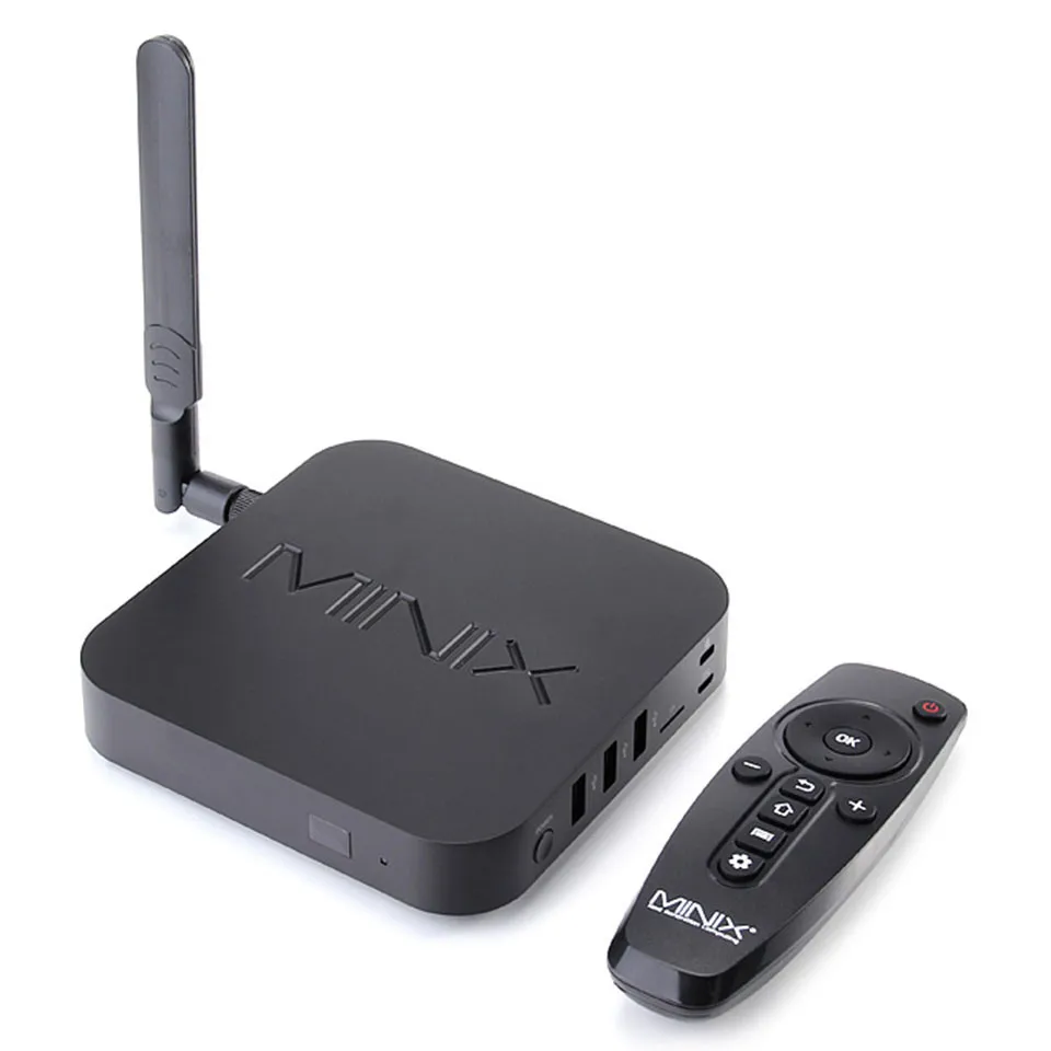 Original MINIX NEO U1 Android TV Box Amlogic S905 Quad Core 2G/16G 802.11 2.4/5GHz WiFi H.265 HEVC 4K Ultra HD XBMC Smart TV Box