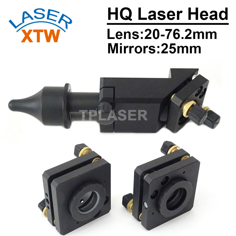 

CO2 Laser lens Head Mirror Mount 20-76.2mm Focus Length 25mm Mirrors for Co2 Laser Engraving and Cutting Machine