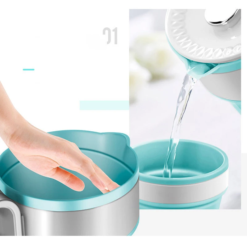 110-220V Electric Mini Travel Kettle Silicone Foldable Automatic Power-off Camping Portable Water Boiler With Cup Electric