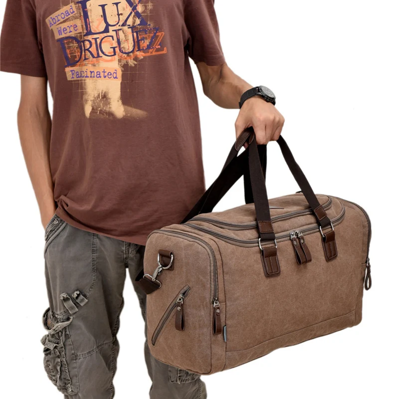 Large Canvas Sport Pack Male tote Durable Multifunction Handbags Man