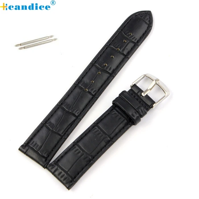 

Adjustable High Quality Soft Sweatband Leather Strap Steel Buckle Wrist Watch Band