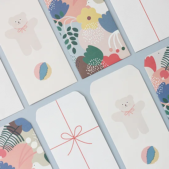

4pcs/set Kawaii Cartoon Korea Paper Envelope Mini Small Bear Baby Gift Craft Envelopes for Wedding Planner Letter Invitations