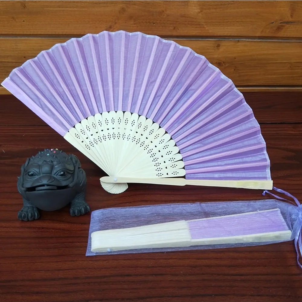 

Chinese Style Hand Held Fan Bamboo Silk Folding Fan Party Wedding Decor Suitable For Business Occasions Birthday Gifts #10