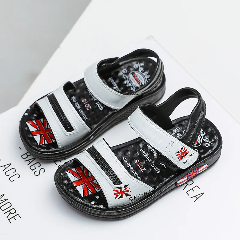 

New Children's Sandals For Summer Boys Girls Baby Leather Beach Sandals Kids Shoes Fashion Soft Bottom Breathable Casual Shoes