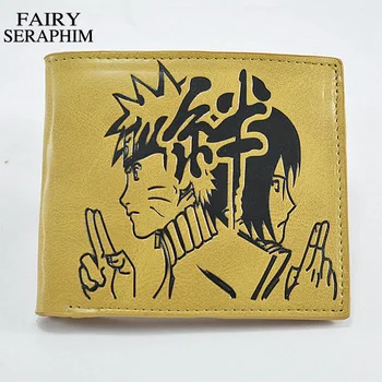 

FAIRY SERAPHIM cosplay cartoon style printed Leather Card Holder Naruto Hentai Japanese Anime teenager wallet