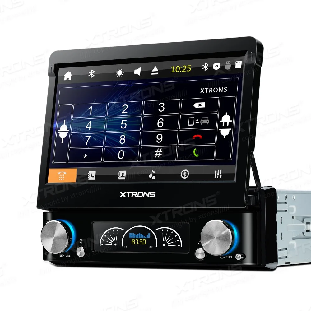 7 &quotавтоматический сменный панель один Дин DVD автомобильный проигрыватель