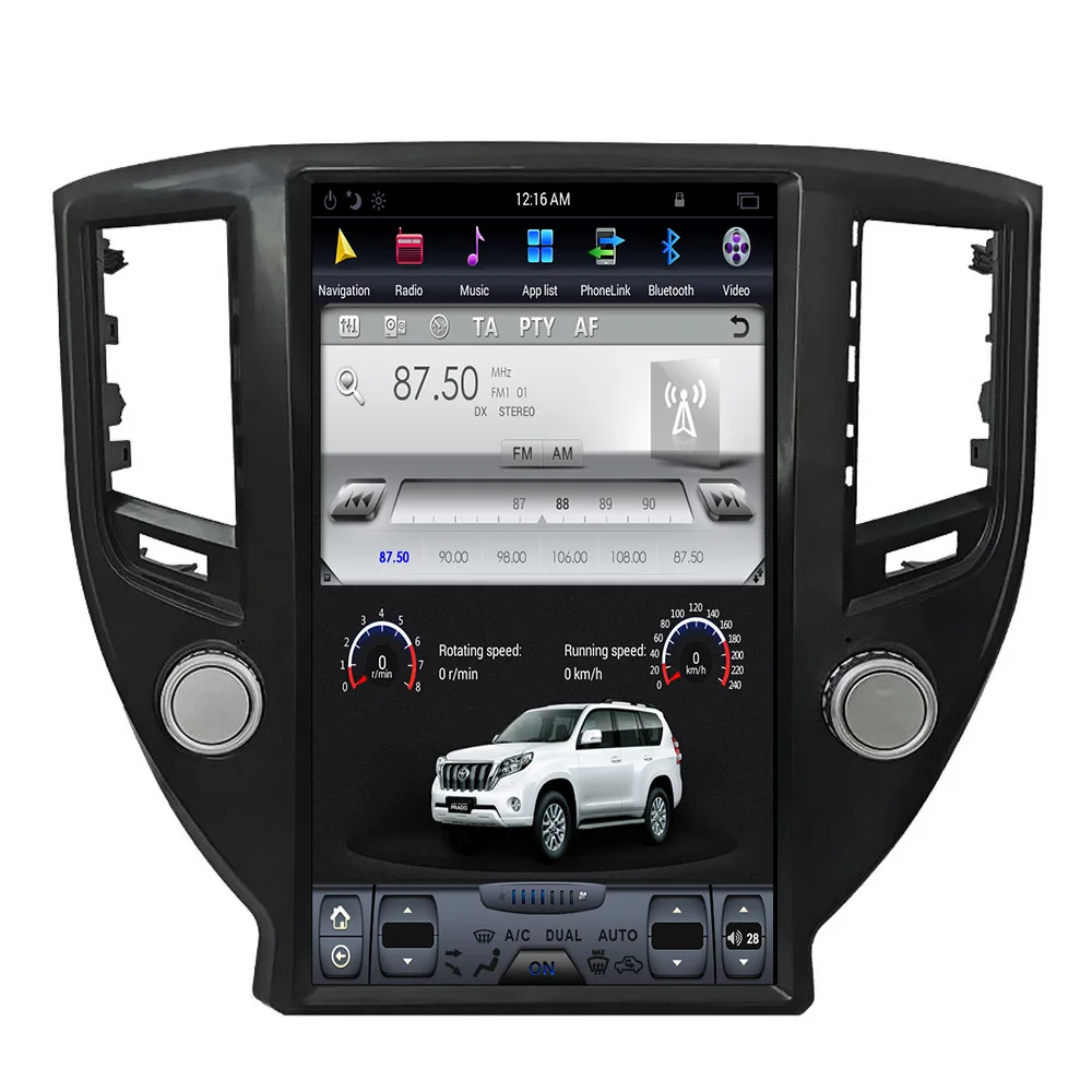 Sale Tesla style Car GPS Navigation For TOYOTA CROWN Fourteenth generation car multimedia radio tape recorder 4K H car accessories 1