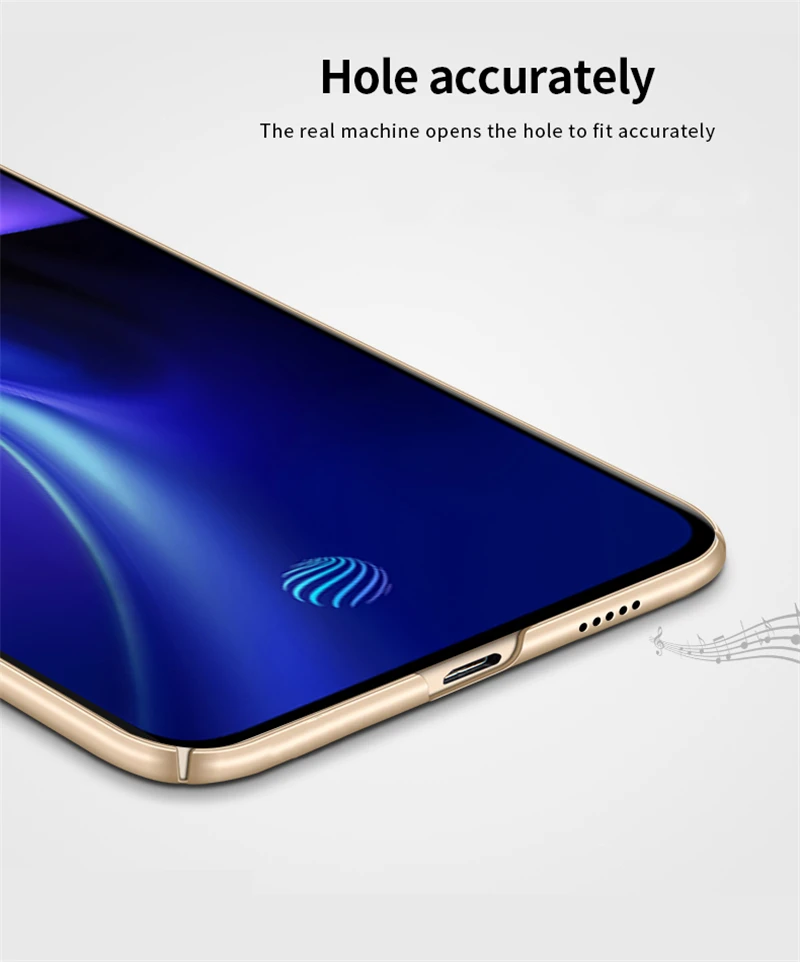 Чехол для Vivo X27 Pro стильный Гладкий Ультратонкий ПК матовый чехол телефона