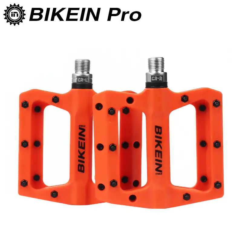 ROCKBROS MTB Widen Nylon Pedals Bicycle Pedal Bearing Mountain Bike Pedal Orange