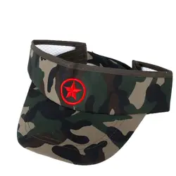 Новинка; модные камуфляжные армейские кепки с красной звездой; летняя повседневная детская хлопковая кепка унисекс
