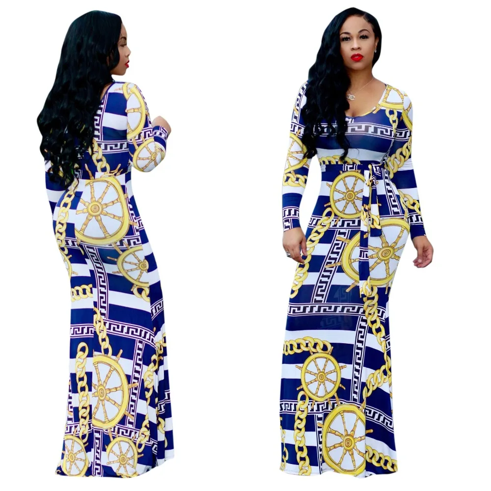 

New style African Women clothing Dashiki fashion elastic Leather stitching dress size M L XL 2XL YWQ648