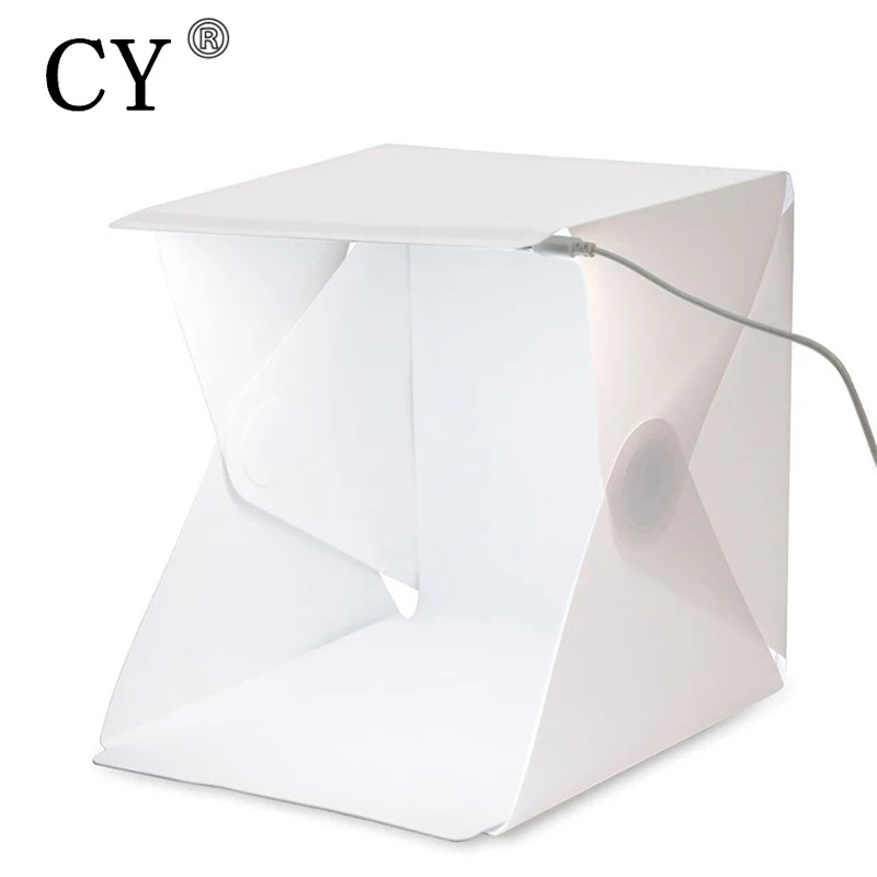 CY Portable 22.6*23*24cm Mini Folding Softbox Photography Studio