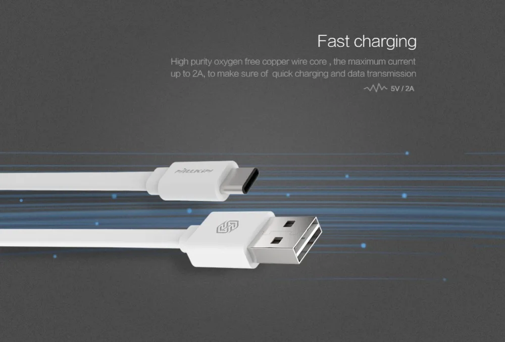 Nillkin USB-C кабель для samsung Galaxy S8 S9 S10 Plus Note 8 9 10 A40 A50 2A usb type C кабель для быстрой зарядки для Oneplus 6 7 Pro