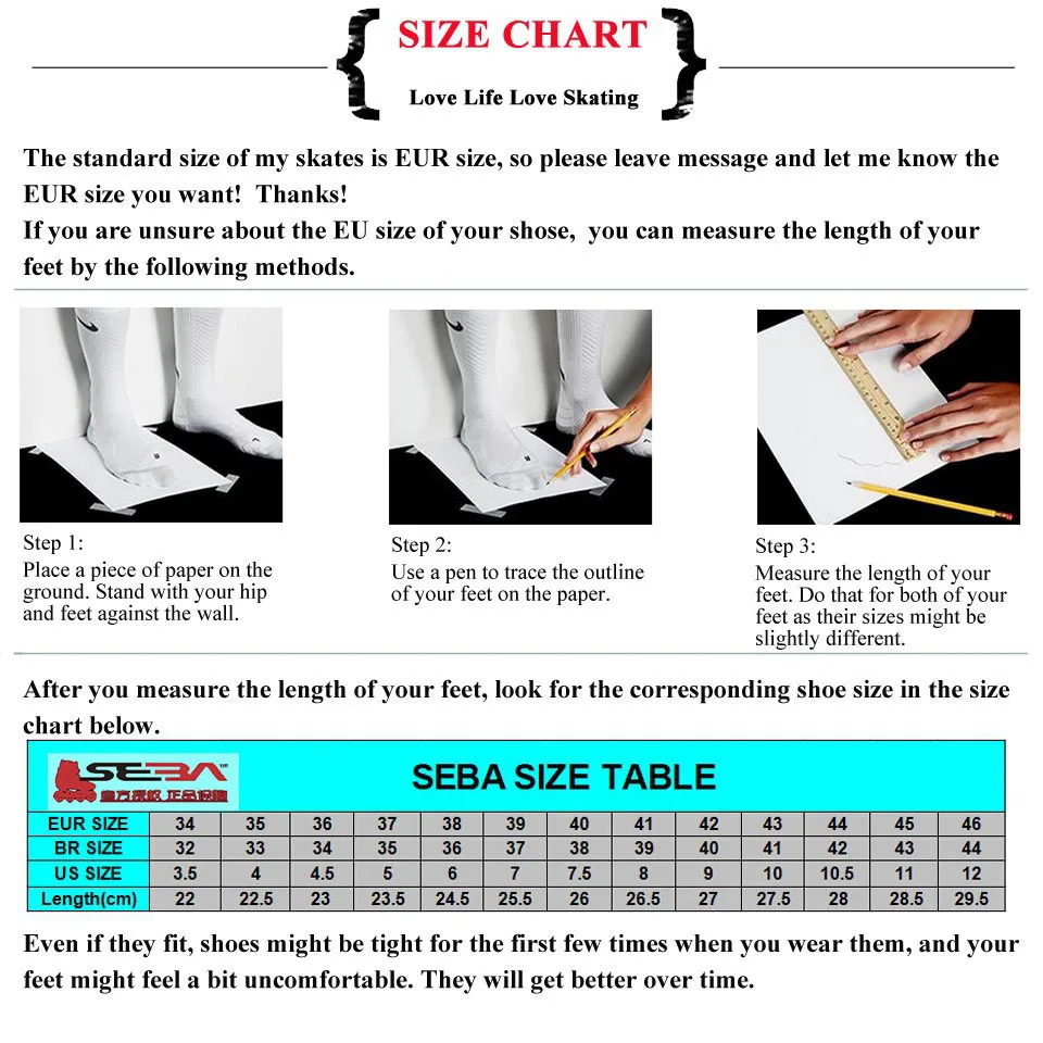 Оригинальные SEBA X-MEN SEBA Высокая серия Взрослые роликовые коньки рокерные рамы слалом слайд FSK Patines