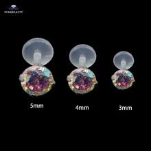 3 шт. AB Цвет драгоценный камень Labret губы бар кольцо серьги Биопласт Labret Гибкая Монро Push Fit Топ 16 г ушной Ушной Хрящ Пирсинг