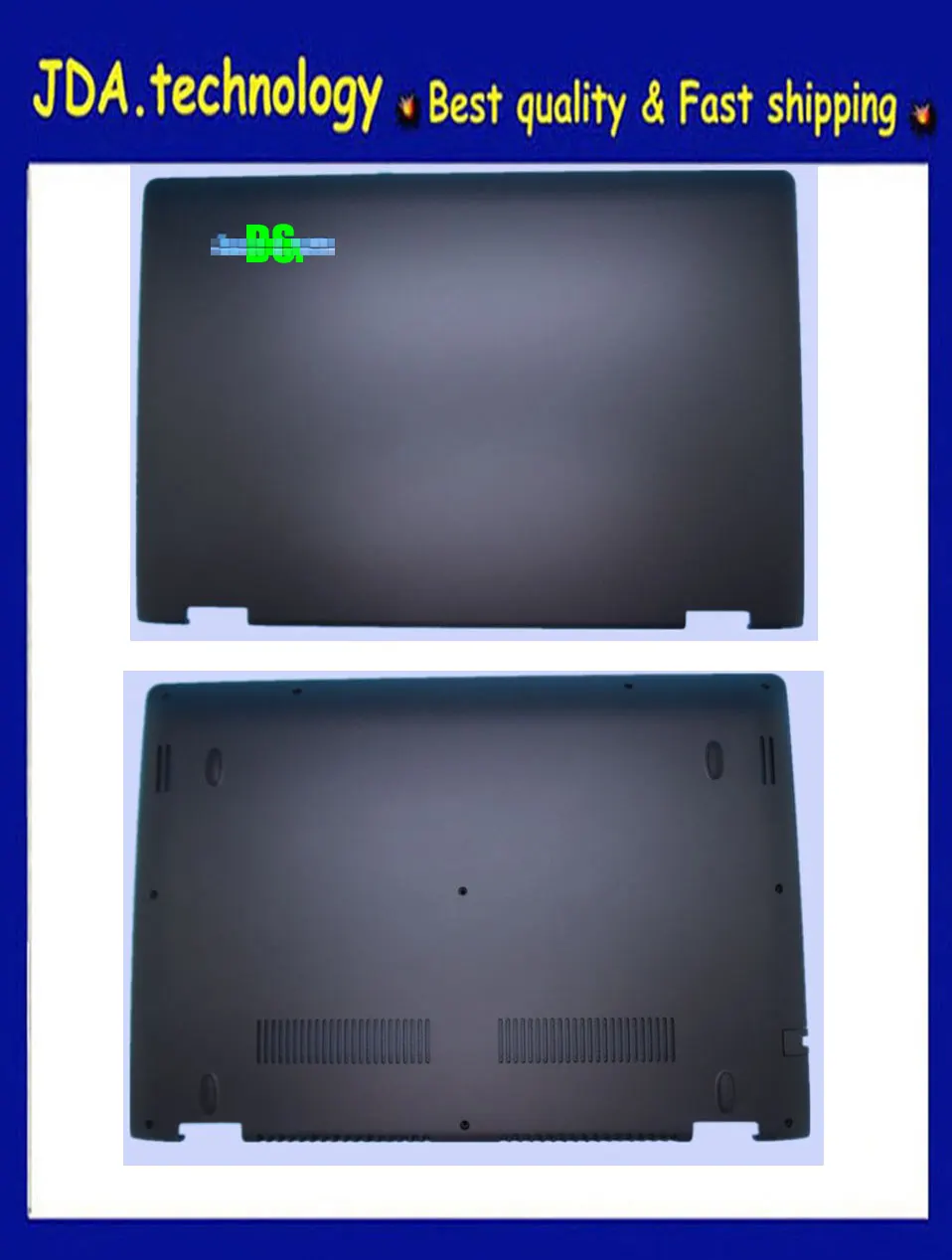 Wellendorff / для lenovo Yoga 500-14ISK Flex 3-1470 задняя крышка+ нижняя крышка корпуса, черный