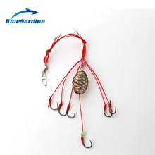 BlueSardine 2 набор взрывной рыболовный крючок с леской из углеродистой стали рыболовные снасти